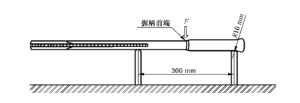 圖9:拍柄抗壓強度的測量